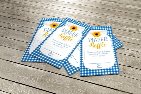 BabyQ BBQ Baby Shower Diaper Raffle Cards - Your Main Event