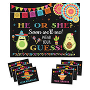 Fiesta Baby Gender Reveal Party Game Voting Sign 8.5x11 Inches and Stickers Gender Reveal Party Supplies Ideas - Your Main Event