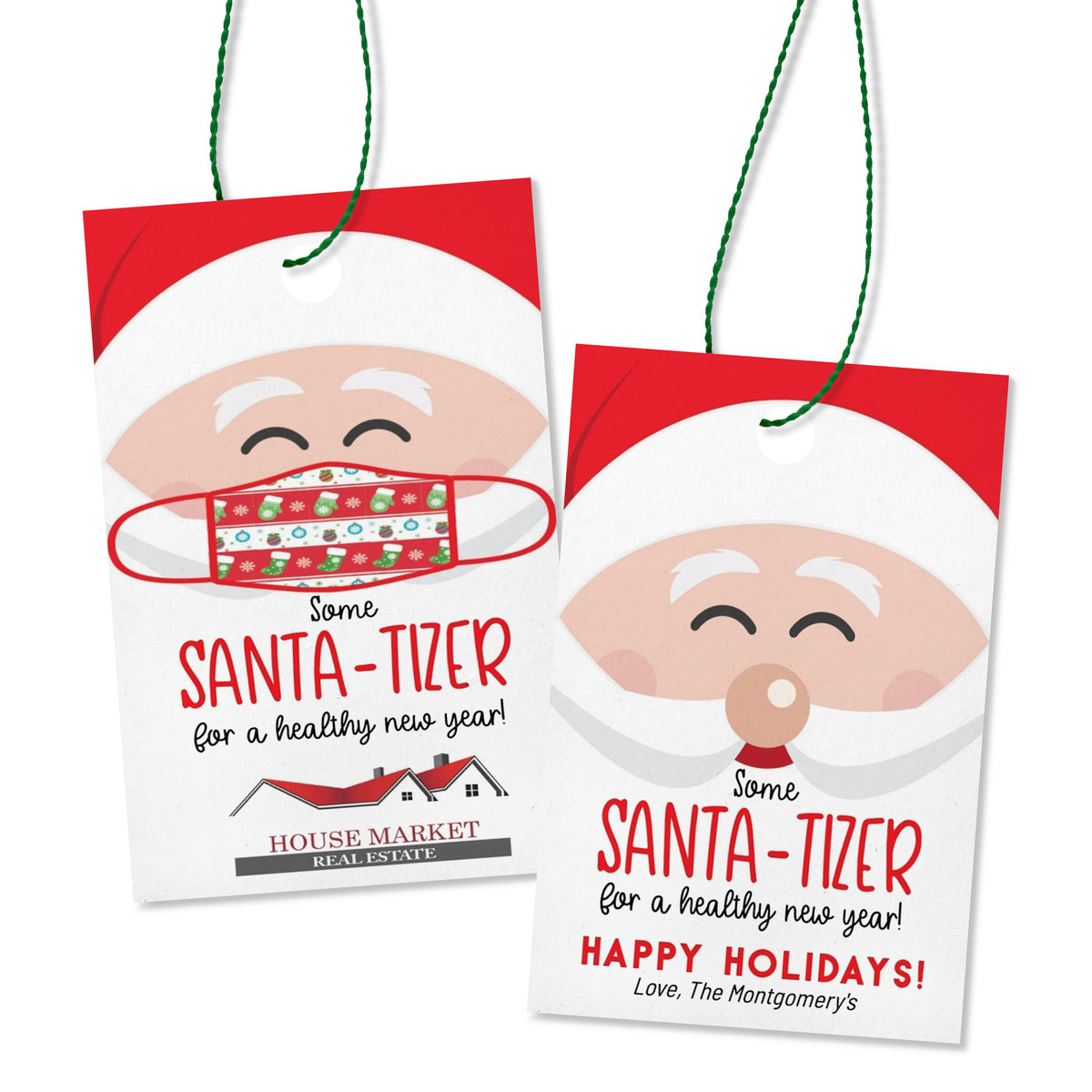Customizeable Santa-Tizer Printable Hand Sanitizer Easy Christmas Gift Idea - Your Main Event