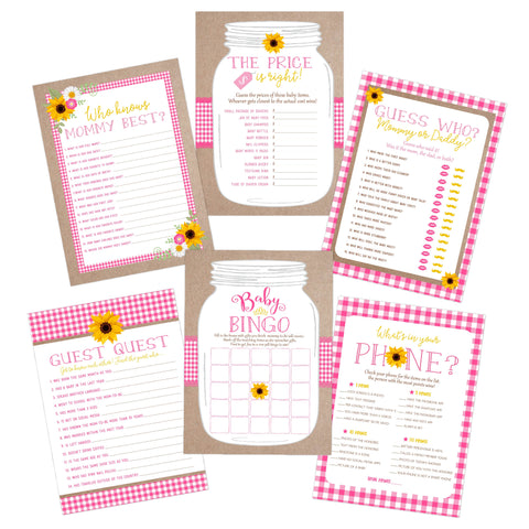 Pink BabyQ BBQ Baby Shower Games - Your Main Event