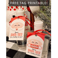 FREE Santa-Tizer Printable Hand Sanitizer Easy Christmas Gift Idea - Your Main Event