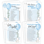 Your Main Event Prints Boy Elephant Baby Shower Games Trivia