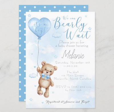 Can Bearly Wait Baby Shower Invitation - Your Main Event