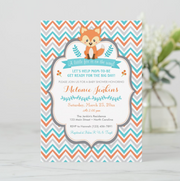 Woodland Fox Baby Shower Invitation - Your Main Event