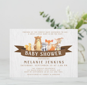 Woodland Animals Baby Shower Invitation Neutral - Your Main Event