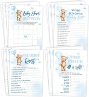 Can Bearly Wait Baby Shower Games, Blue Sky Bingo, Find The Guest, The Price is Right, Who Knows Mommy Best, 25 Games Each - Your Main Event
