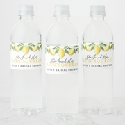 Lemon Main Squeeze Bridal Shower Wedding Favor Water Bottle Label - Your Main Event