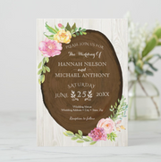 Floral Wedding Invitation - Woodland Watercolor - Your Main Event