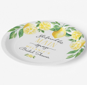 Lemon Bridal Shower Paper Plates She Found Her Main Squeeze - Your Main Event