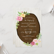 Floral Wedding Invitation - Woodland Watercolor - Your Main Event