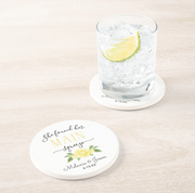 She Found Her Main Squeeze Lemon Wedding Coaster Gift Favors - Your Main Event