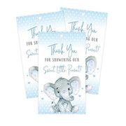 Elephant Thank You Favor Tags, Perfect for Baby Shower and Birthday Party Decorations and Gifts, 50 Count - Your Main Event