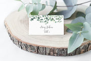 Your Main Event Prints Eucalyptus Tent Cards Food Labels for Buffet and Decorations, Perfect for Birthdays, Baby Showers, Parties, Pack of 50 - Your Main Event