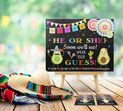 Fiesta Baby Gender Reveal Party Game Voting Sign 8.5x11 Inches and Stickers Gender Reveal Party Supplies Ideas - Your Main Event