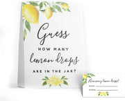Guess How Many Lemon Drops Game, Great For Baby Showers, Weddings, Bridal Showers Birthdays and More - Your Main Event