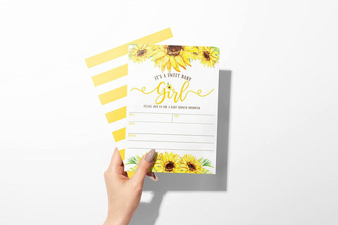 Sunflower Baby Shower Amazon Template - Your Main Event