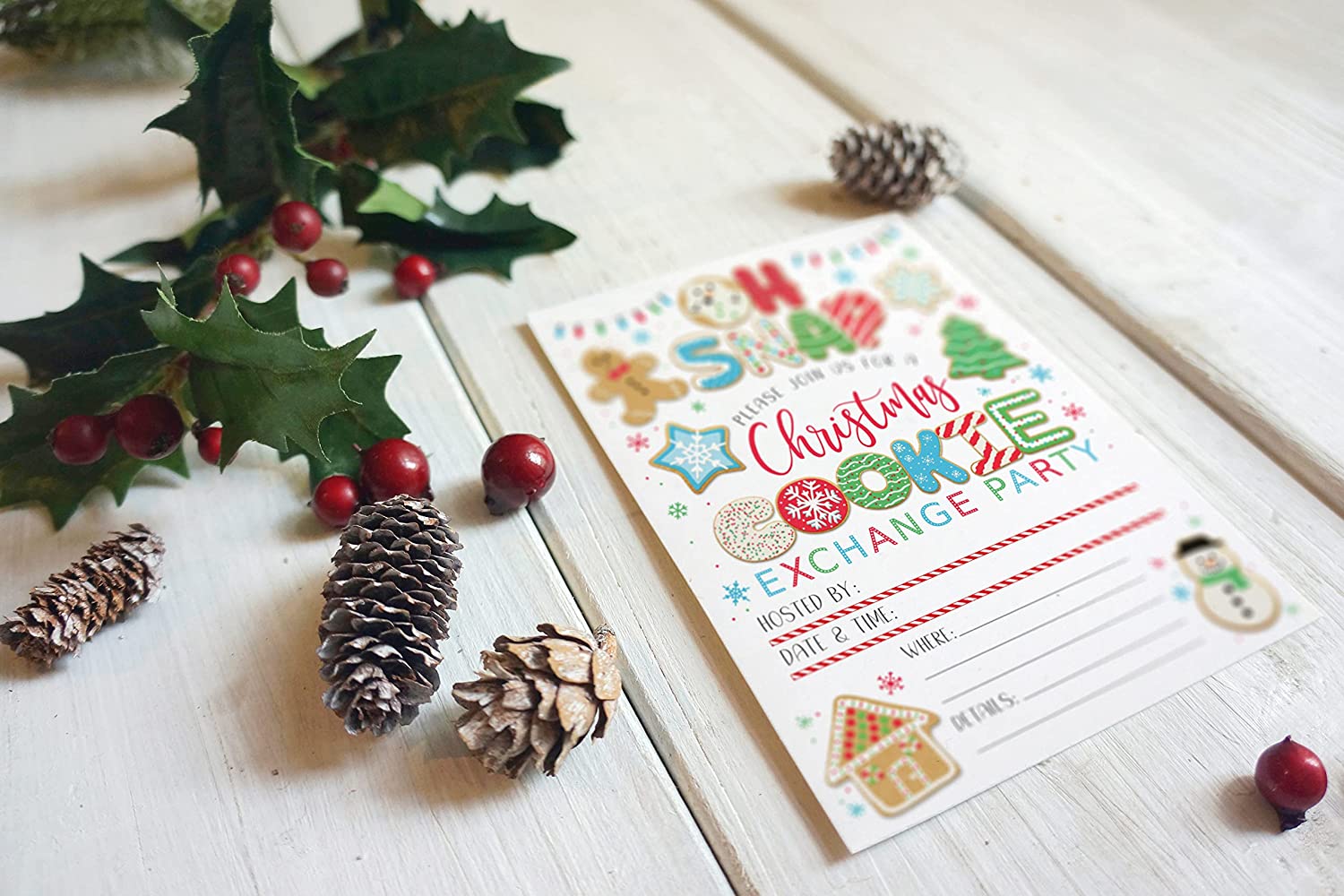 Christmas Cookie Exhange Decorating Party Invitation Printable - Your Main Event