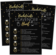 25 Bachelorette Scavenger Hunt Party Games, Drinking Game and Dares, Fun Novelty Cards for Girls Night Out - Your Main Event