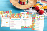 Fiesta Mexican Baby Shower Games, Bingo, Find The Guest, The Price is Right, Who Knows Mommy Best, 25 Games Each - Your Main Event
