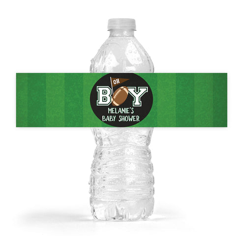 Football Sports Water Bottle Label Printable - Your Main Event