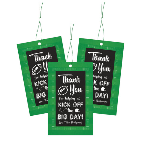 Football Sports Baby Shower Favor Tags Printable - Your Main Event