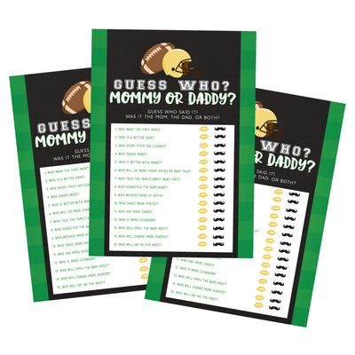 Football Sports Guess Who? Baby Shower Game - Your Main Event