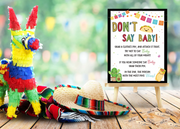 Fiesta Taco Baby Shower Don't Say Baby Game - Your Main Event
