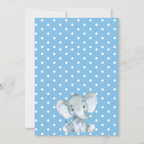 Elephant Boy Baby Shower Invitation, Virtual Drive By Evite - Your Main Event