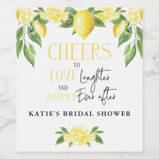 12 Cheers to Love Laughter and Happliy Ever After Wine Bottle Labels, Wedding Gift, Lemon Theme, Bridal Shower, Bachelorette Engagement Party, Bride to Be, Firsts for The Newlywed Couple Basket Ideas - Your Main Event