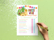 Fiesta Taco Baby Shower Guess Who Game - Your Main Event